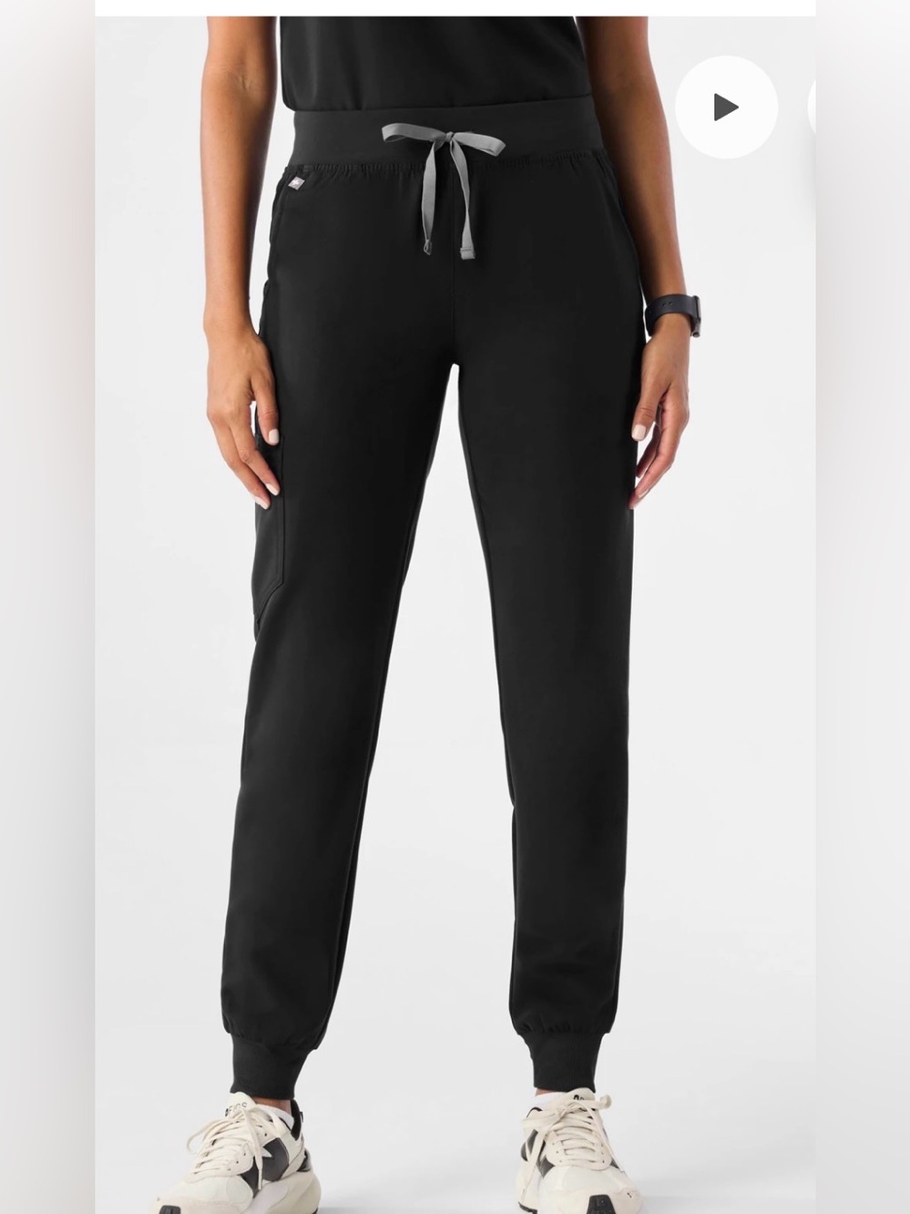 Figs Black High Waisted Jogger Size S/P